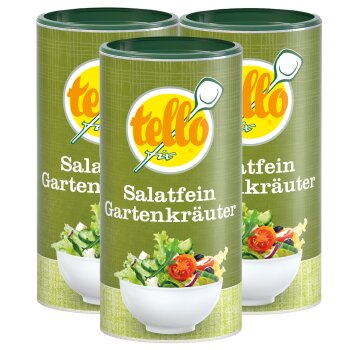 Salatfein Gartenkräuter (3 x 220 g) tellofix Salat-Dressing